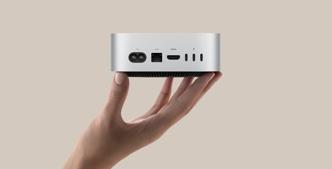 Компьютер Apple Mac Mini 2025 M4/16/256 ГБ серебристый MU9D3